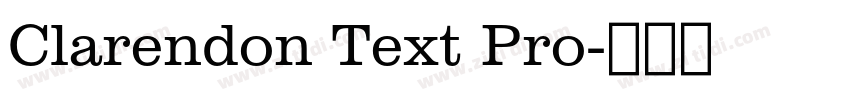 Clarendon Text Pro字体转换